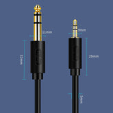 JINGHUA 3,5 mm auf 6,5 mm Audiokabel Verstärker Gitarre 6,35 mm Kabel, 0,5 m, 1,5 m, 3 m, 5 m